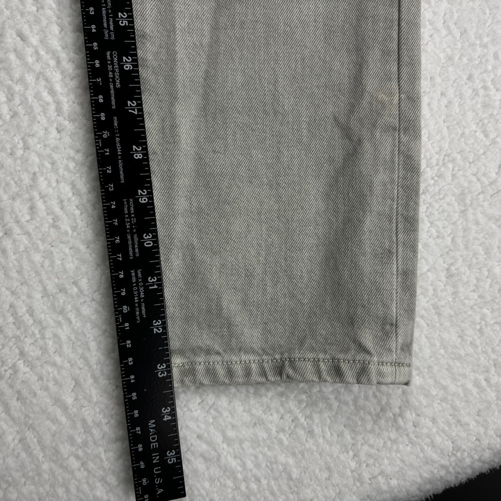 Outerknown Jeans Mens 30x34 Sage Gray Mid Rise Drifter Tapered Fit Preppy - Picture 5 of 12